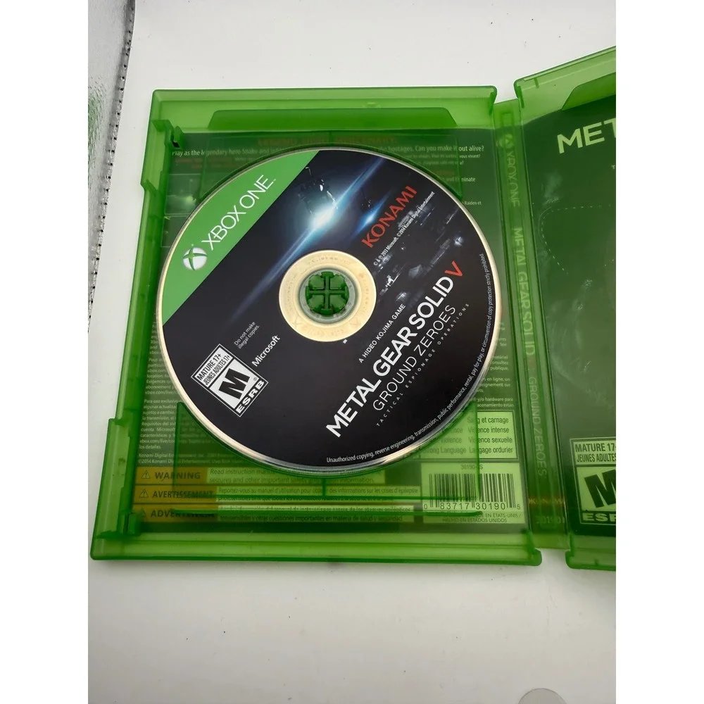 Metal Gear Solid V Ground Zeroes Xbox One Konami Hideo Kojima Stealth Game